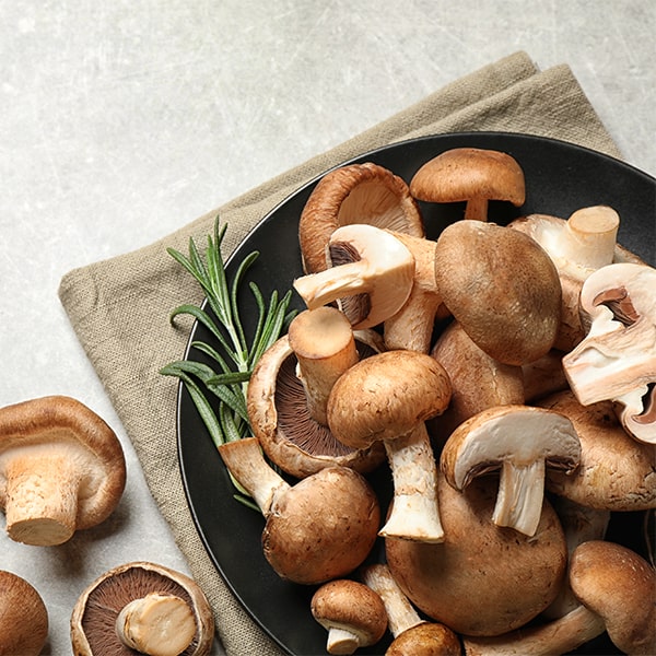 Mushrooms and Rosemary